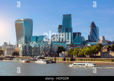 Ville de London l'un des grands centres de la finance mondiale Banque D'Images