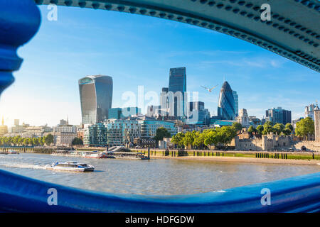 Ville de London l'un des grands centres de la finance mondiale Banque D'Images