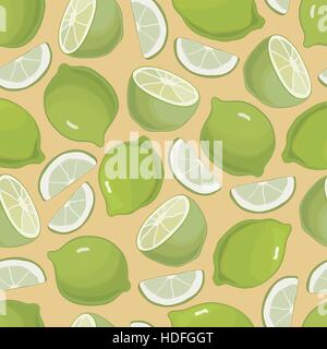 Fond d'agrumes motif transparent Limes Illustration de Vecteur