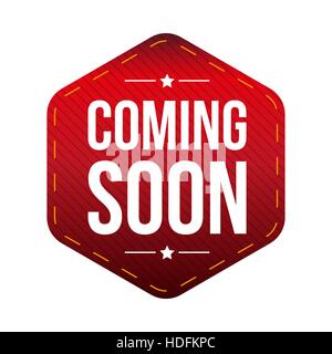 Bientôt vecteur patch Illustration de Vecteur