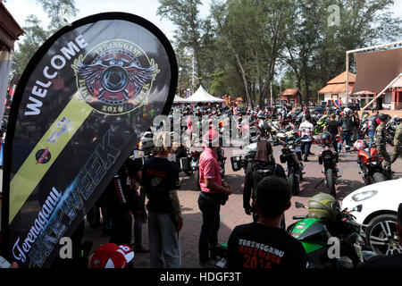 Les motards au Terengganu Bike Week en Malaisie Banque D'Images