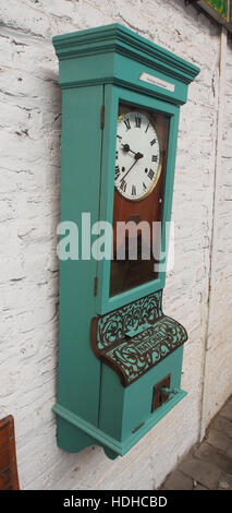 Horloge pointeuse fabriqués par l'enregistreur de temps nationales Co Ltd, Londres SE pic2 Banque D'Images