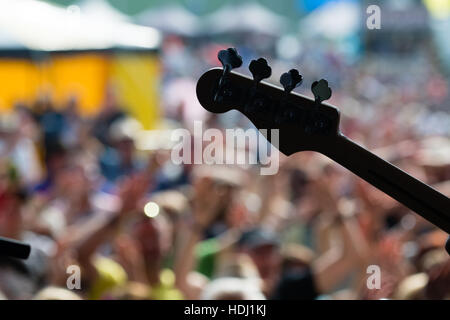 2016 La grande fête de la musique, hommage à la périphérie d''Aberystwyth, Pays de Galles, Royaume-Uni tient tous les ans le week-end férié, août. Banque D'Images