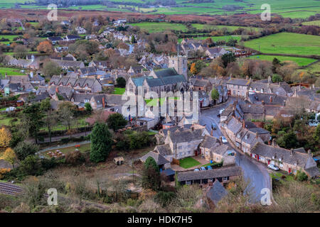 Village de Corfe Castle, Dorset, England, UK Banque D'Images