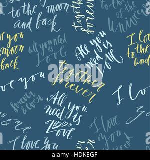 Vecteur Seamless pattern lettrage Illustration de Vecteur