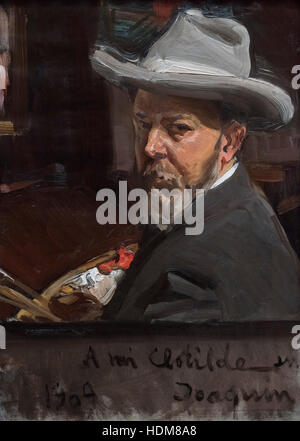 Joaquín Sorolla y Bastida (1863-1923), Self Portrait, 1909. Autorretrato. Banque D'Images