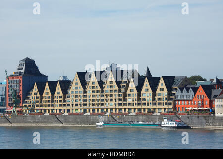 Silo23, domaine résidentiel Siebengebirge, Rheinkontor, Rheinauhafen, Cologne, Rhénanie du Nord-Westphalie, Allemagne Banque D'Images