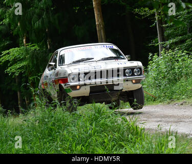 Mick Strafford, Chevrolet Firenza, Forest Rally, Goodwood Festival of Speed 2016. les automobiles, voitures, animation, Festival of Speed, forêt r Banque D'Images