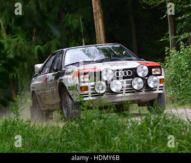 Adam Marsden, Tim Clarke, Audi Quattro A1 replica, Forest Rally, Goodwood Festival of Speed 2016. les automobiles, voitures, animation, Festival de Banque D'Images