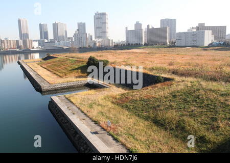 Une vue de l'emplacement proposé d'Ariake Arena pour les 2020 Jeux Olympiques et Paralympiques de Tokyo est vu à Tokyo, Japon, le 9 décembre 2016. © Hiroyuki Ozawa/AFLO/Alamy Live News Banque D'Images