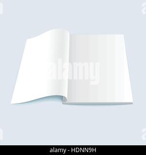 Magazine vierge avec soft shadow isolé sur fond blanc Illustration de Vecteur