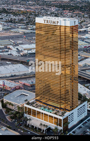 Vue aérienne de Trump International Hotel Las Vegas, Nevada, USA Banque D'Images