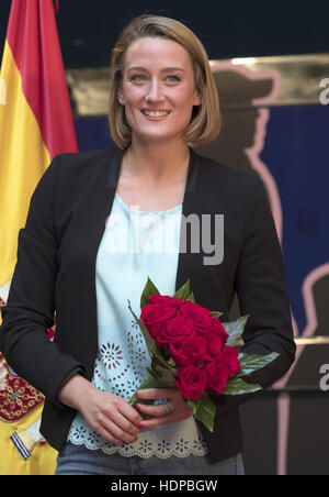 La nageuse espagnole Mireia Belmonte dévoile sa cire figure au Musée de Cire de Madrid, Espagne comprend : Mireia Belmonte Où : Madrid, Espagne Quand : 26 Oct 2016 Banque D'Images