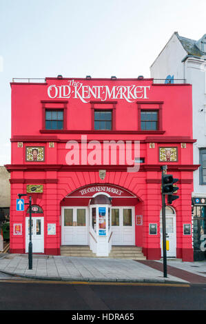 Le vieux marché de Kent à Margate est dans l'ancien cinéma Parade, construit en 1911, le Fort Hill. Banque D'Images