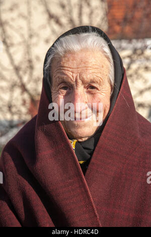 Femme portant le costume traditionnel pf southern Moravia République Tchèque, Banque D'Images