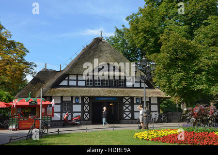 U-Bahnhof Dahlem Dorf, Koenigin-Luise-Strasse, à Dahlem, Steglitz-Zehlendorf, Berlin, Deutschland Banque D'Images