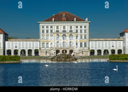 Le château de Nymphenburg à Munich Banque D'Images