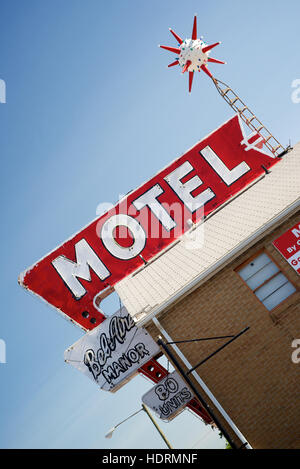 L'Indra Regent Motel sur South 6th Street, Springfield, Sangamon Comté (Illinois, USA Banque D'Images
