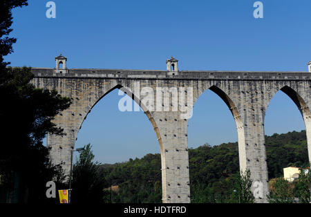 Aqueduto Das Aguas Livres, Aguas Livres Aqueduc, Lisboa, Lisbonne, Portugal Banque D'Images