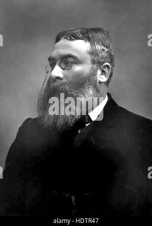 WALTER BESANT (1836-1901), historien et romancier anglais vers 1885 Banque D'Images
