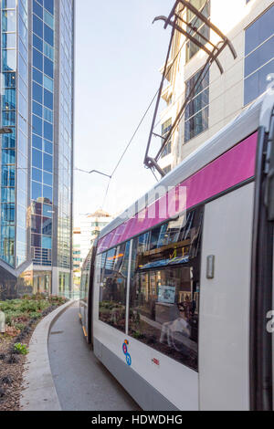 Midland Metro Tram, Birmingham, Angleterre, RU Banque D'Images