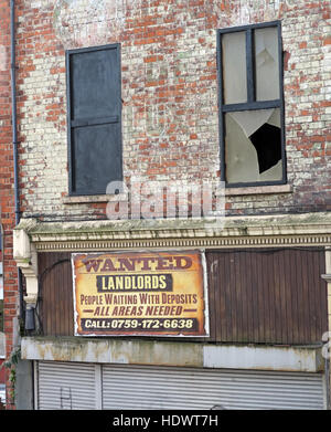 Location d'un logement délabré - propriétaires voulaient,personnes en attente avec des dépôts,tous les domaines nécessaires, appelez 0759-1726638 Belfast Banque D'Images