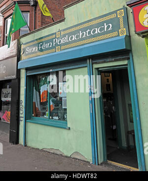 Belfast Falls Rd Republican Sinn Fein Boutique de souvenirs Banque D'Images