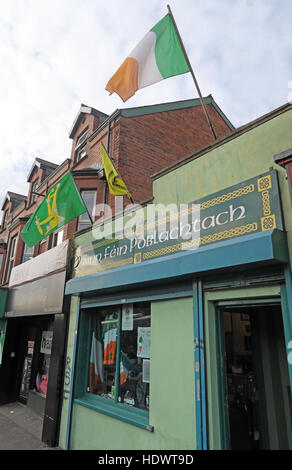 Belfast Falls Rd Republican Sinn Fein Boutique de souvenirs Banque D'Images