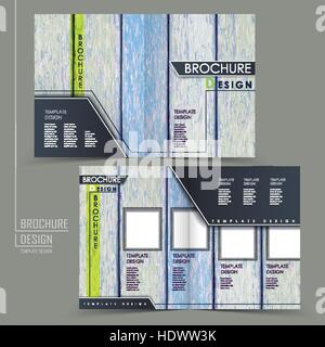 Creative, pli simple template design avec plaque en bois historique Illustration de Vecteur