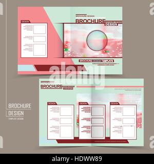 Belle conception du modèle de pliage avec arrière-plan flou Illustration de Vecteur