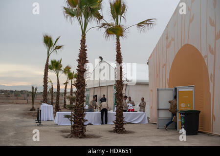 La CDP22 les négociations sur le changement climatique conférence à Marrakech, Maroc, en 2016. Banque D'Images