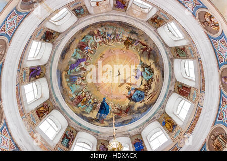La peinture du plafond de l'Église Orthodoxe Banque D'Images