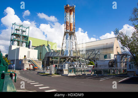 La sucrerie du Gol, raffinerie de sucre sur l'île de la réunion Banque D'Images