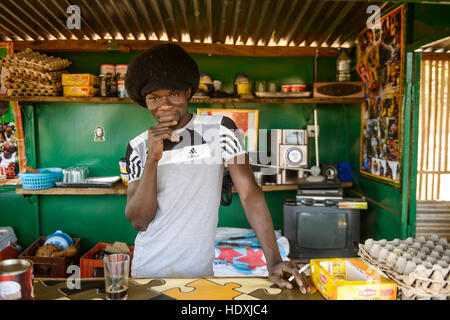 Street Café. Burkina Faso Banque D'Images