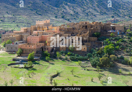 Villages de l'Anti-Atlas, Maroc Banque D'Images