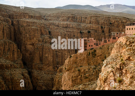 Les gorges du Dadès, au Maroc Banque D'Images