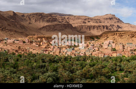 Villages du Haut-Atlas, Maroc Banque D'Images