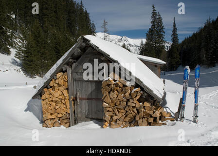 Alpine Lodge dans le parc national du Gesäuse, Styrie, Autriche, Europe Banque D'Images