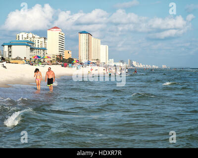 Journée d'été lumineux à Panama City Beach, en Floride. Banque D'Images