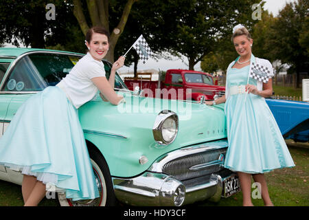 Tesco pop up store Goodwood Revival Banque D'Images