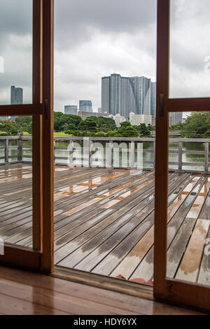 Nakajima Tea House sur le lac à Tokyo, Japon Banque D'Images