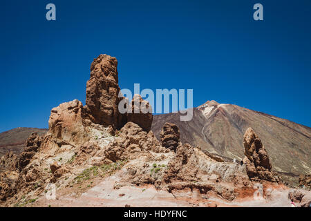 Beau paysage volcanique à Ténérife suivant pour le volcan de Teide Banque D'Images