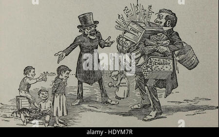 'Blasts' (1902) de 'The Ram's Horn' est un recueil de critiques sociales et politiques, se concentrant sur des questions contemporaines avec des commentaires pointus. Il fournit une réflexion sur la société, la politique et la culture du début du XXe siècle, offrant une vision satirique de l'époque. Banque D'Images
