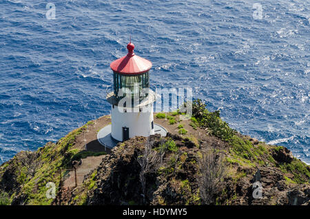 Makapu'u Point Lighthouse, Oahu, Hawaii. Banque D'Images