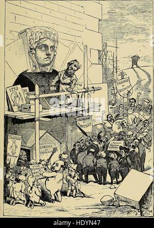 L'histoire du dix-neuvième siècle dans la caricature (1904) Banque D'Images