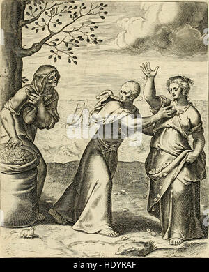 Theatro moral de la vida humana, en cien emblemas ; con el Enchiridion de Epicteto ; y la tabla de Elec, philosofo platonico (1733) Banque D'Images