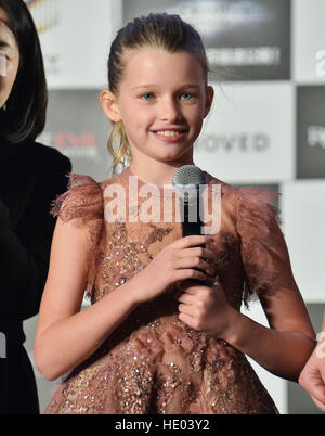 Jamais Anderson, le 13 décembre 2016, Tokyo, Japon : Jamais Anderson assiste à la première mondiale de 'Resident Evil : The Final chapter' à Roppongi Hills Arena à Tokyo, Japon le 13 décembre 2016. Banque D'Images