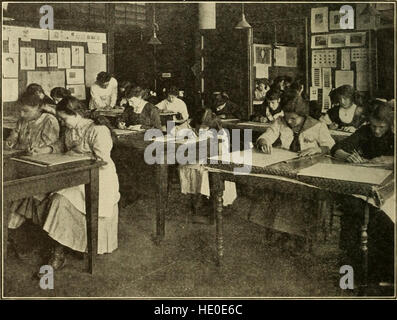 Préparation pour les métiers du commerce de Manhattan ; école de filles, une école de formation professionnelle pour les garçons, l'école professionnelle de Murray Hill, Brooklyn école professionnelle pour les garçons (1916) Banque D'Images