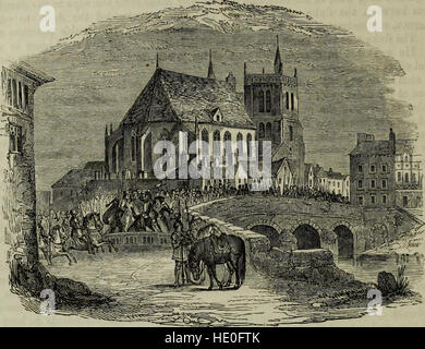 Les chroniques d'Enguerrand de Monstrelet - contenant un compte de la cruelle guerre civile entre les maisons d'Orléans et de Bourgogne ; de la possession de Paris et de la Normandie par les Anglais ; leurs Banque D'Images