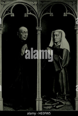 Cette collection de gravures présente cinq cents reproductions d'art des pays-Bas et d'Allemagne, couvrant les écoles de peinture flamande, néerlandaise et allemande. Il comprend des œuvres du début du XVe siècle au XIXe siècle. Banque D'Images